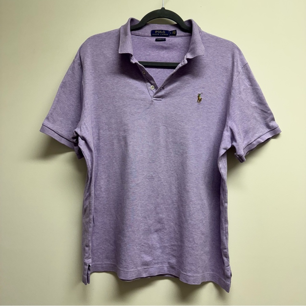 Polo by Ralph Lauren Light Purple Polo Shirt Like New Size L